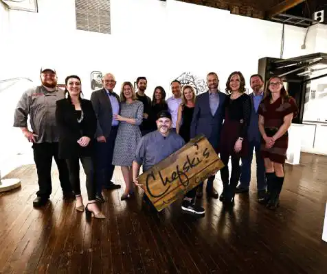 Chefski personal chefs with guests during a private chef experience