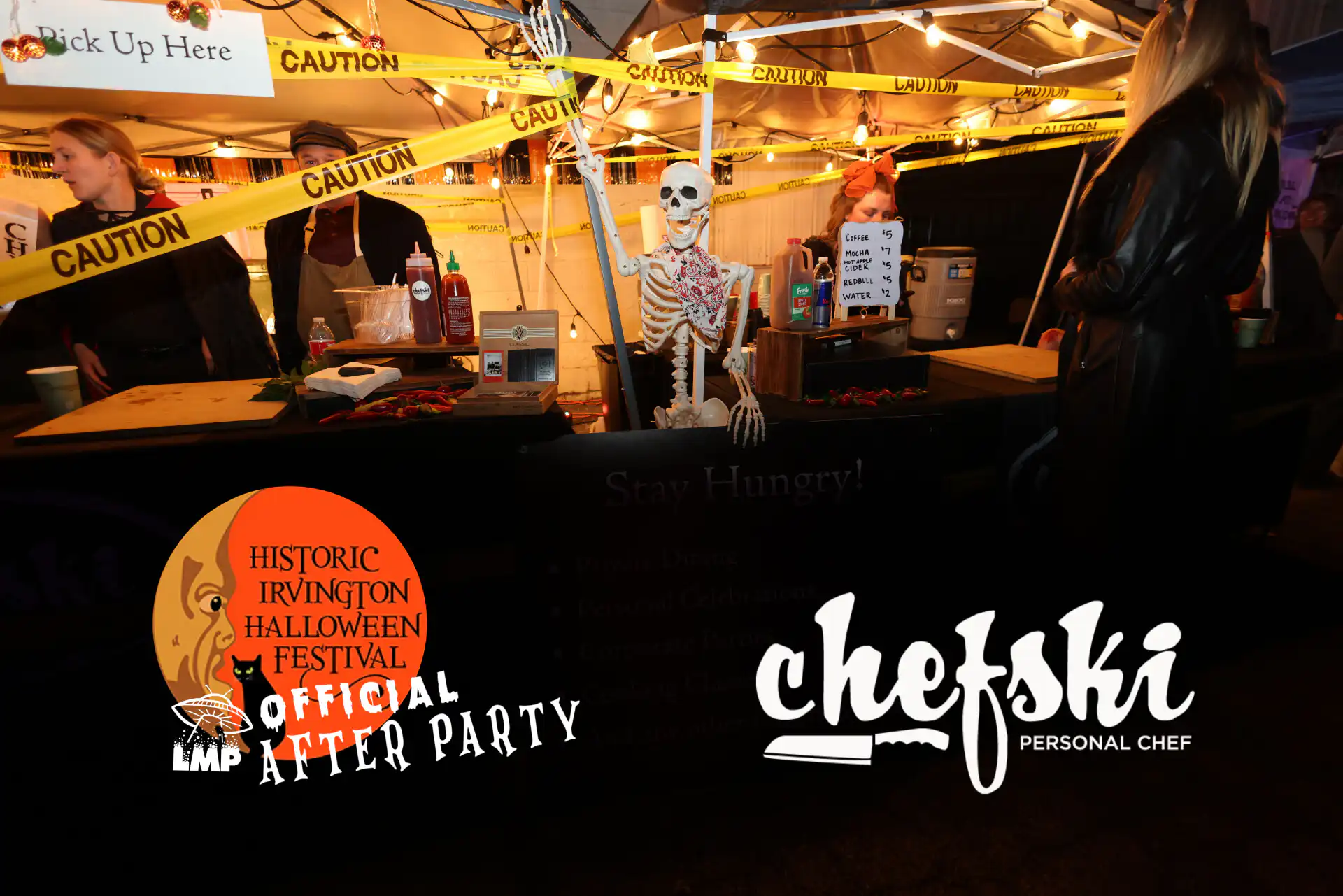Serving Up Flavors at the Irvington Halloween Festival Official After Party