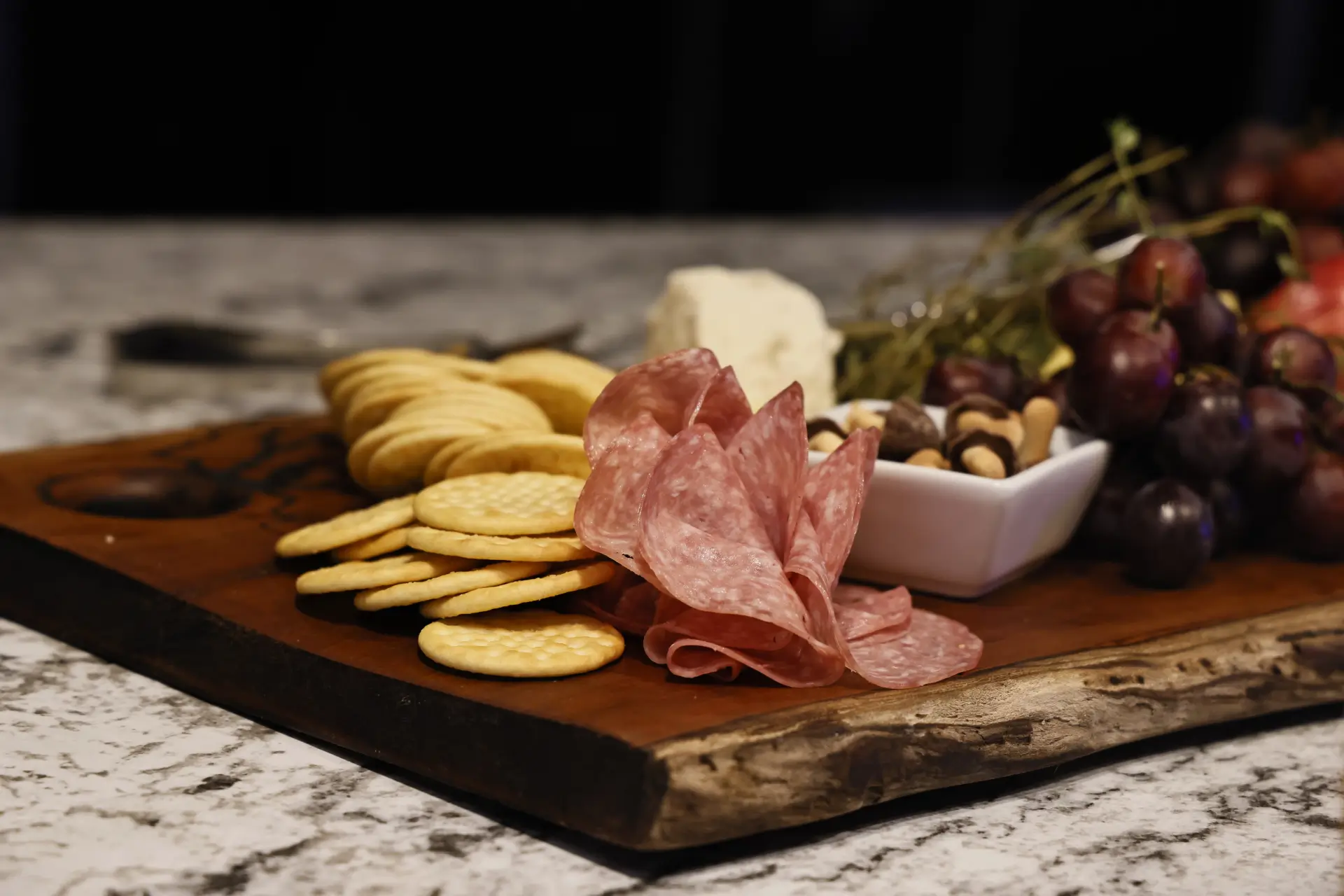 Luxury charcuterie board prepared by Chefski for a private dining experience, wedding, or special event in Indianapolis.