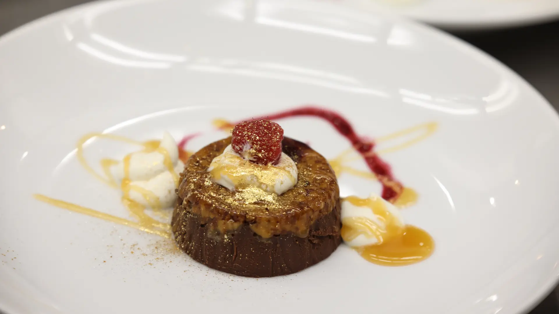 House-made dessert served as the final course of Chefski's signature six-course in-home private dining experience in Indianapolis.