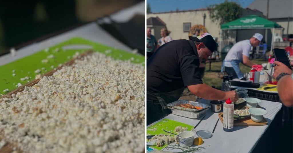 Chefski competing at the Indiana State Fair Food Fight