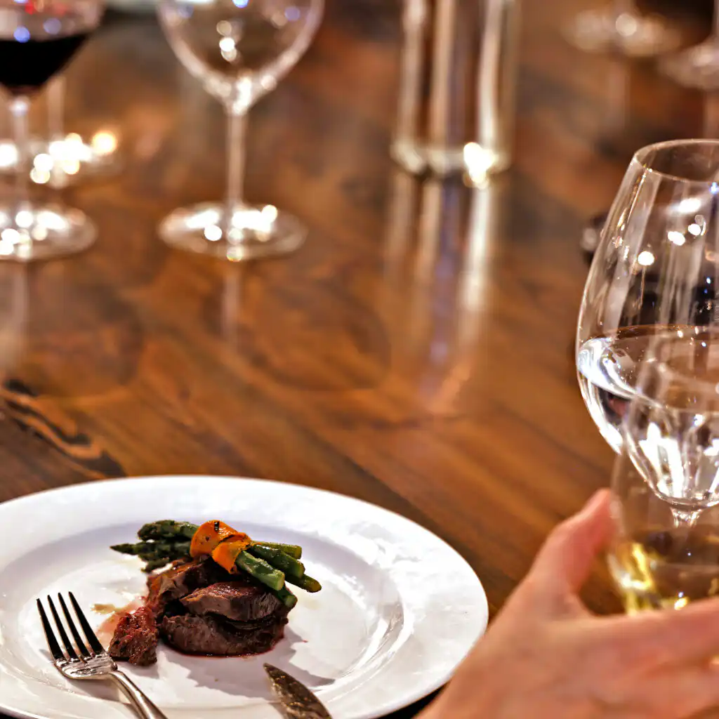 Plated chef-prepared dish for a Chefski corporate catering event