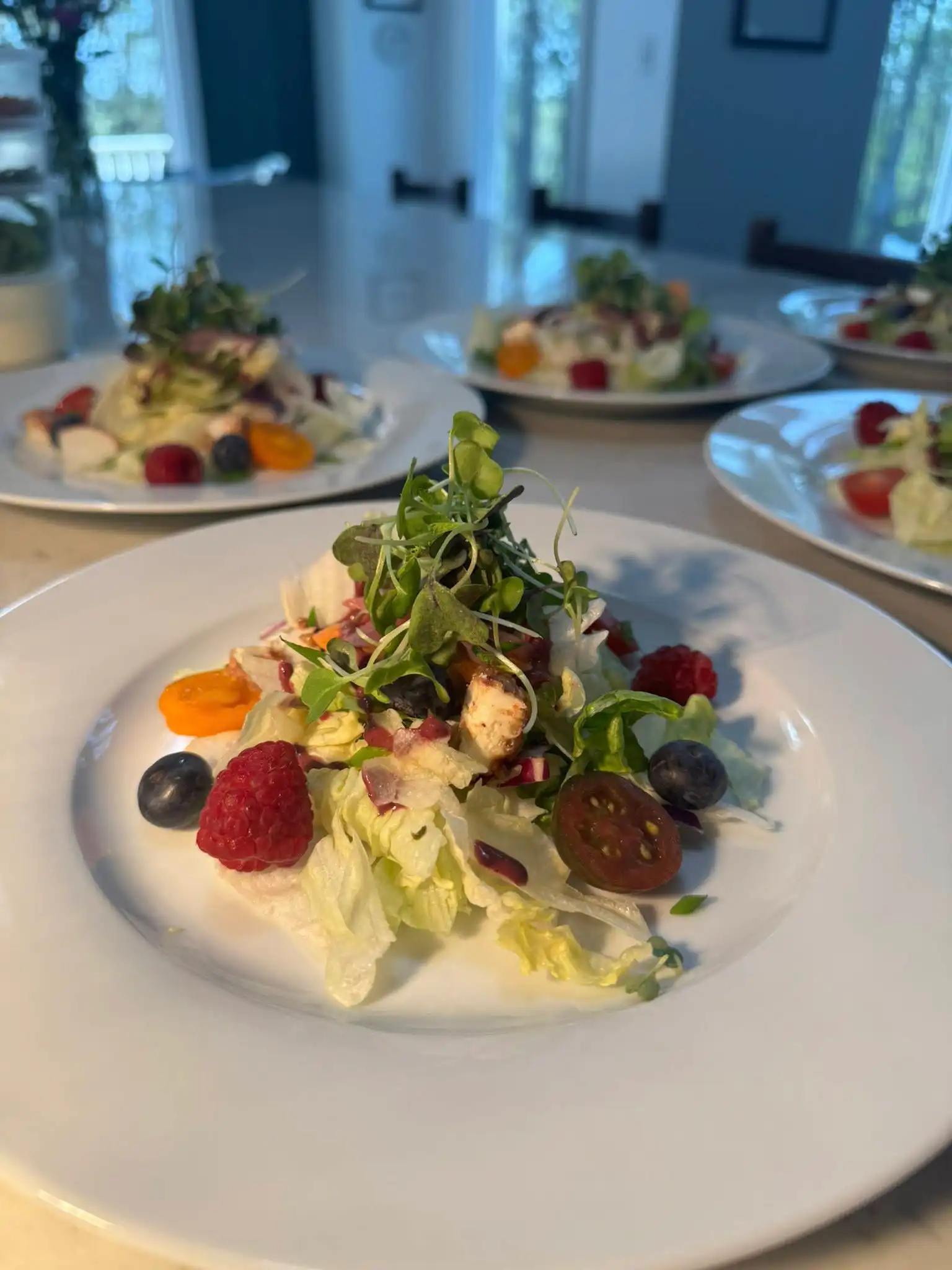Personal Chef Salad Dish Plating