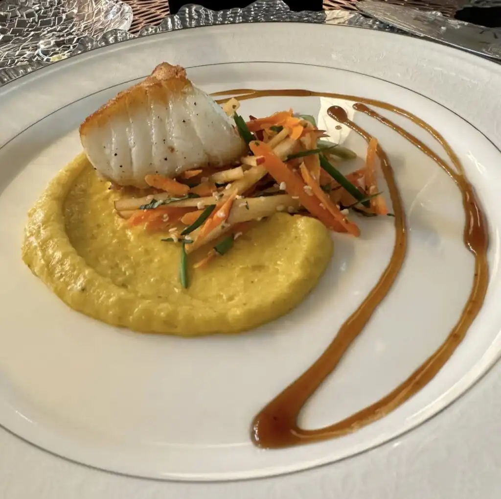 Fish entrée prepared by Chefski for a personal chef birthday dinner