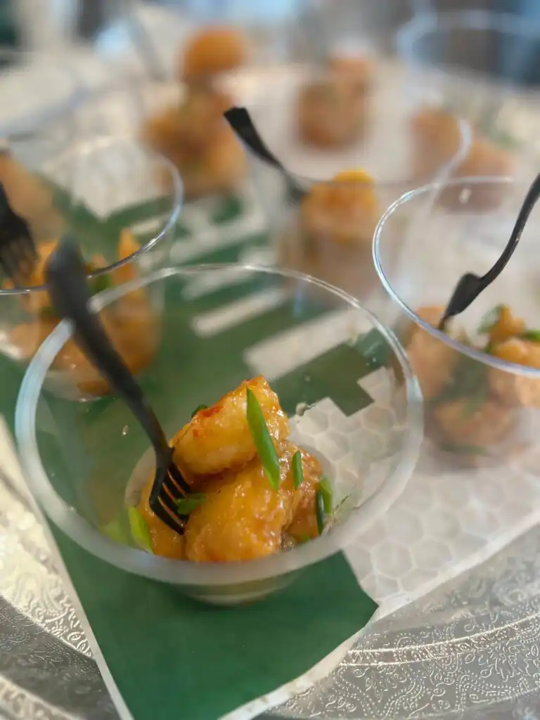 Appetizers Catered by Chefski at Masters Golf Event